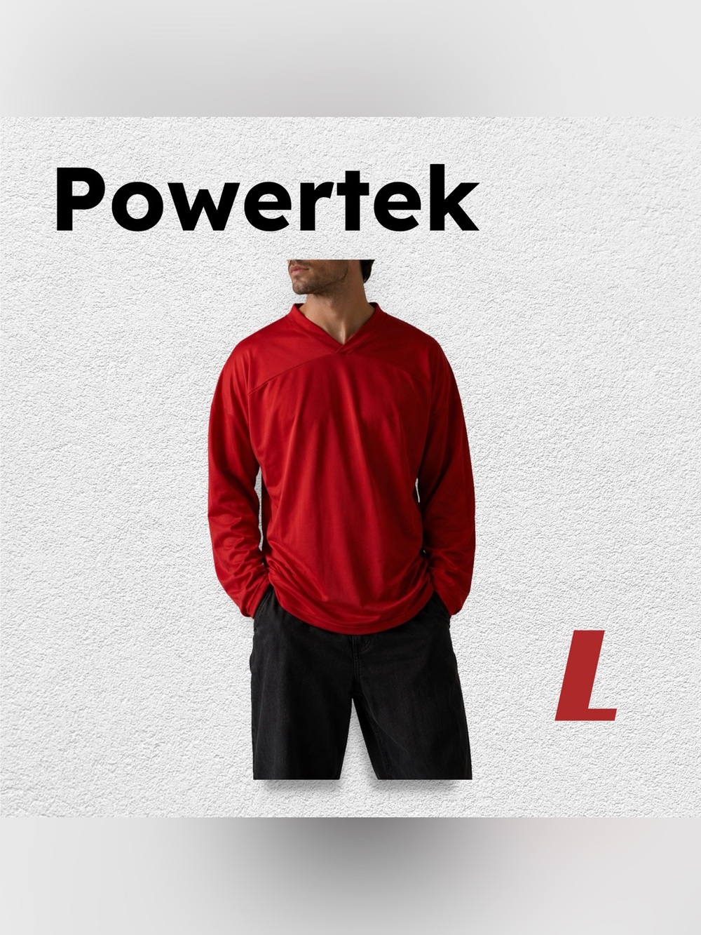 🇨🇦👍VGUC POWERTEK |L | SENIOR HOCKEY PRACTICE JERSEY in RED 🏒